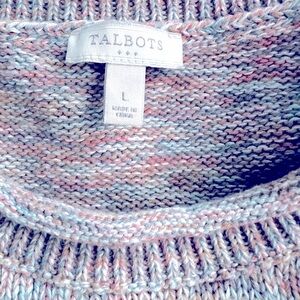 Talbots Womens Sweater Muted Colors Size L